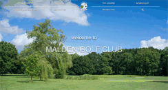 Desktop Screenshot of maldengolfclub.com